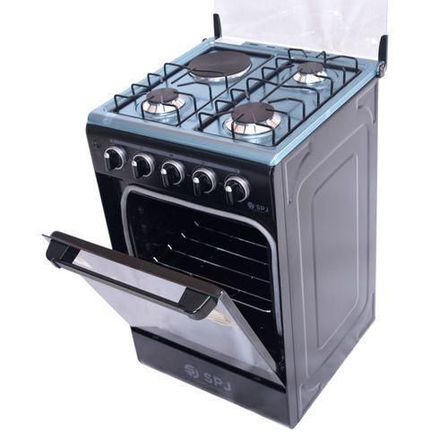 3 Gas Burner With 1 Electric 50X50 Standing Gas Cooker - Black image