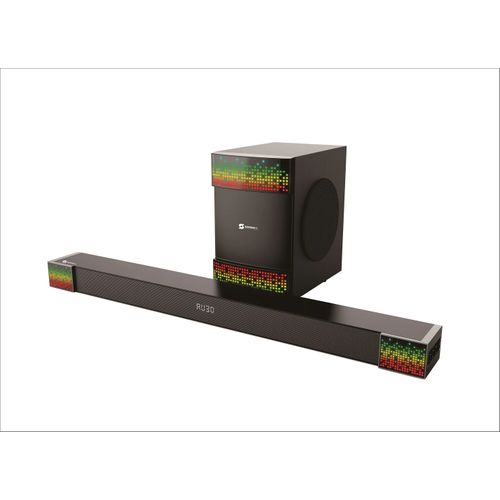 High Tech Multmedia Sound Bar Suber Bass Surround Speaker With Very Clear Sound-Black image