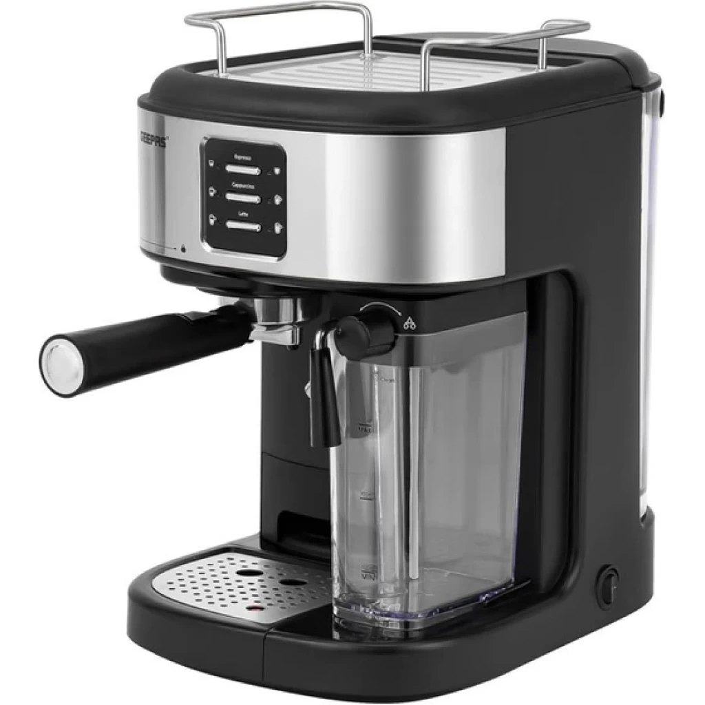 Geepas Semi-automatic Espresso & Cappuccino Coffee Machine, 1250W, 1.5Litres, GMC1215 image