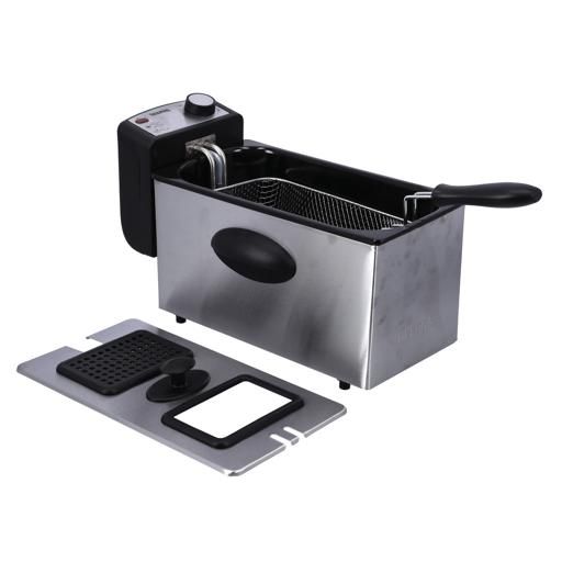 Geepas GDF36015 2180w 3L Deep Fryer w/ Overheat Protection & Chrome Plated Basket image