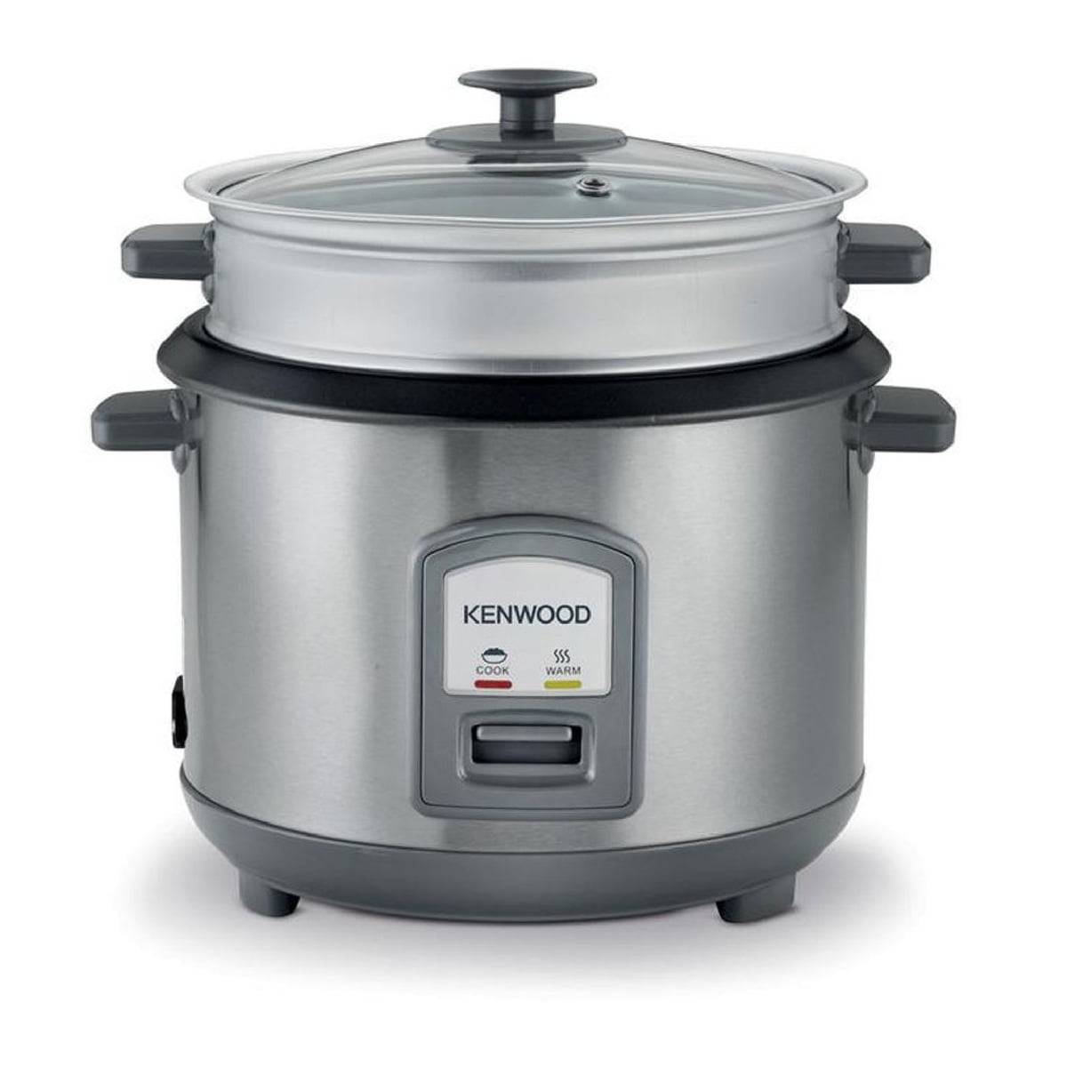 Kenwood Rice Cooker with Steamer, Stainless Steel, 2.8 Litre, 1000 Watt | RCM71 image